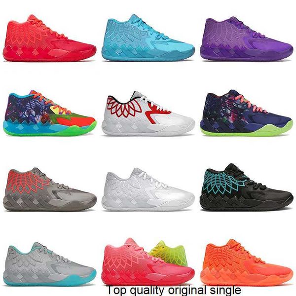 

lamelo ball mens size 12 basketball shoes 3 three balls rick and morty red queen city be you galaxy rock ridge buzz not from here beige