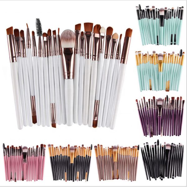 

20/pcs makeup brush sets cross-border blush pink beauty makeup brushes