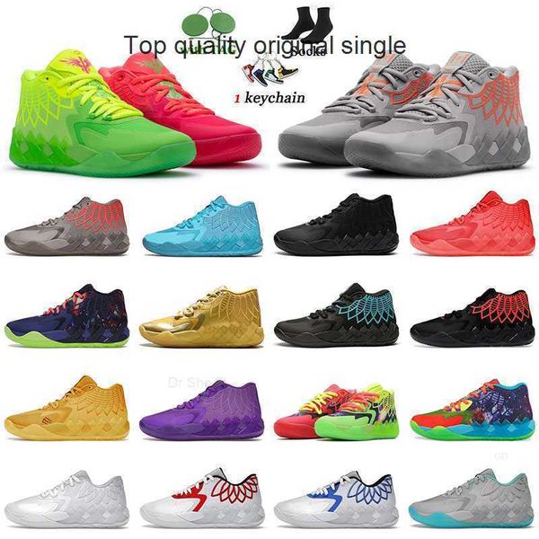 

basketball shoes designer sneakers trainer mens lamelo ball mb.01 not from here rock ridge red blast rick and morty 1of1 iridescent dreams
