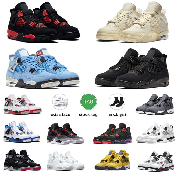 

4 military black basketball shoes 4s university blue red cement seafoam sail midnight navy violet ore tech white oreo thunder sneaker jumpma