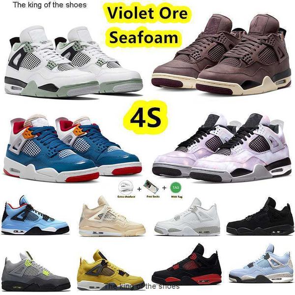 

jumpman 4 4s basketball shoes for men women 4s violet oremens seafoam black canvas university blue white oreo messy room zen master midnight