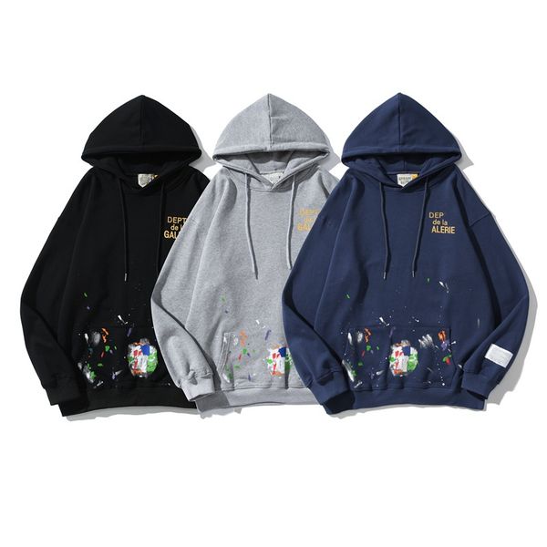 

galleries mens hoodies sweatshirts designers depts fashion trend classic letter printed hoodie womens high street cotton pullover clothes s, Black