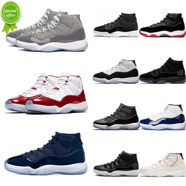 

puff og jumpman jordens 11 11s basketball shoes cherry concord num midnight navy cap and gown bred cool grey mens trainers outdoor jorden, Black
