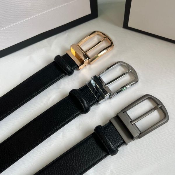 

new style designers belts men women's needle buckle jeans waist belt fashion leisure luxury brand simple belt width 3.5cm accessories w, Black;brown