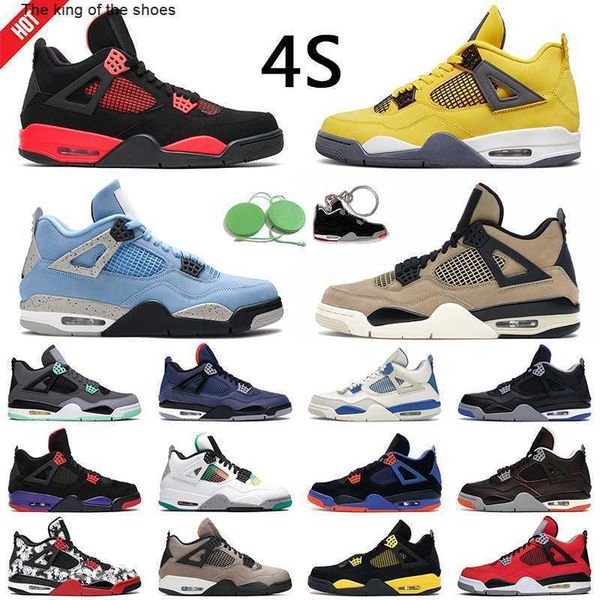 

jumpman 4 retro mushroom basketball shoe 4s university blue taupe haze white cement sail mens trainer outdoor sports sneakers