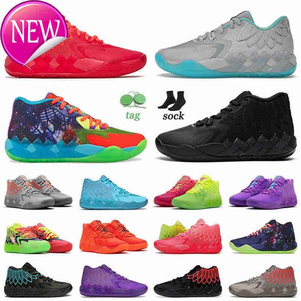 

ball oglamelo 1 mb.01 men basdketball shoes rick and morty lo ufo not from here queen city ricks mortys mb 01 melo designer fashion outdoor