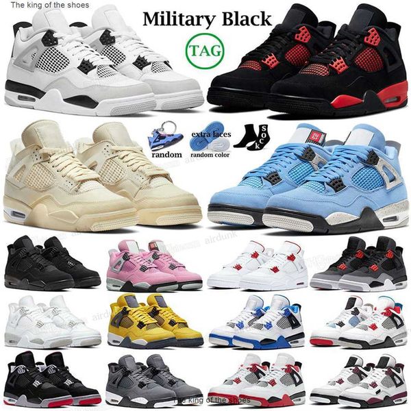 

4 basketball shoes for men women 4s military black cat sail red thunder white oreo cactus jack blue university infrared cool grey canvas