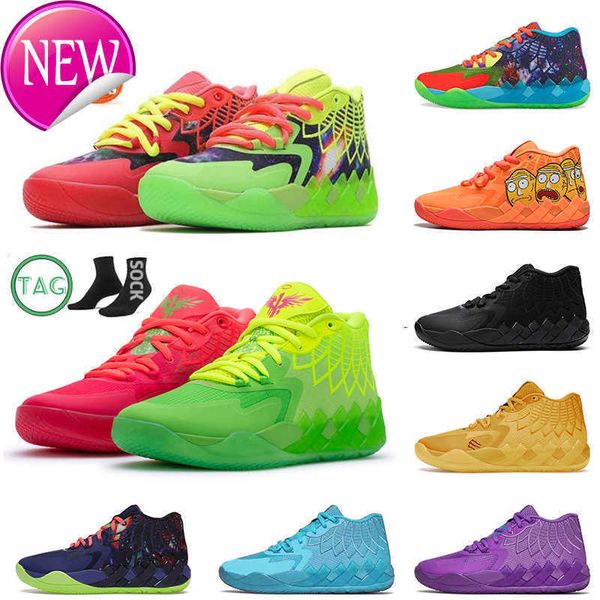 

oglamelo ball mb.01 men basketball shoes sneaker black blast buzz city not from here queen city rick and morty rock ridge red pumps trainers
