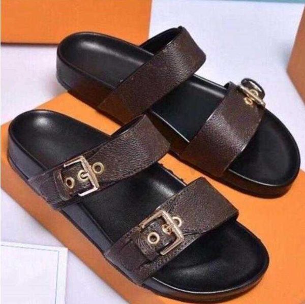 

2023 designer slippers new r luxury slides men summer rubber sandals beach slide fashion scuffs slippers indoor shoes size 35-45, Black