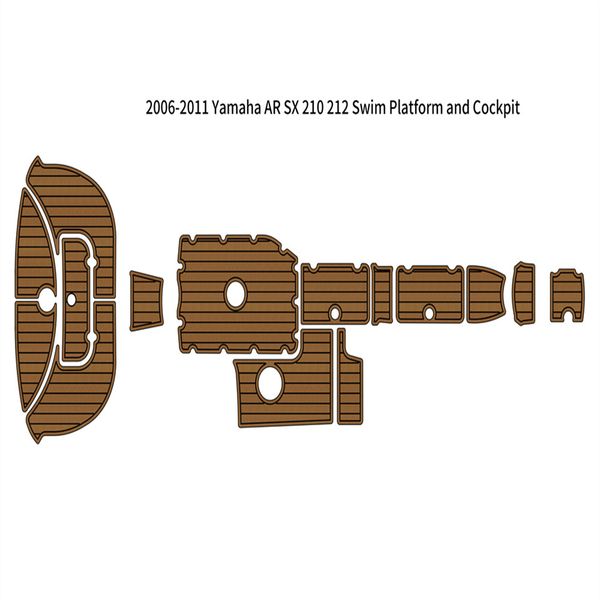 

2006-2011 yamaha ar/sx 210/212 swim platform cockpit mat boat eva teak floor pad
