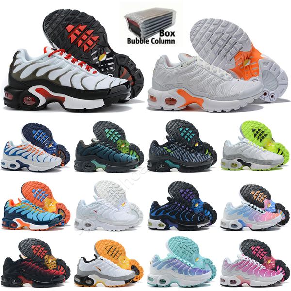 

boots ds running shoes tn soft sports chaussures boys girls tns plus sneakers youth requin trainers size 24-35, Black