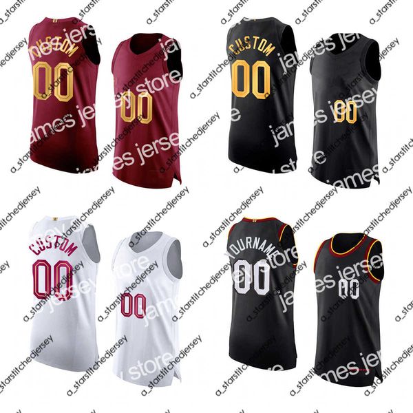 

basketball jerseys james custom authentic player version stitched basketball jerseys james love allen rubio markkanen osman mobley garland o, Black;red