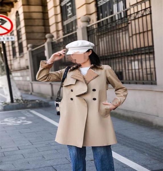 

classic coat women039s fashion british midlength trench coathighquality brand design doublebreasted trenchs coats sxxl pl8570669, Tan;black
