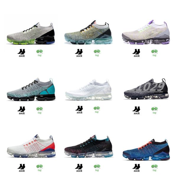 

chaussures moc 2 laceless 2.0 running shoes triple black designer mens women sneakers fly white knit cushion trainers zapatos 36-45 z3