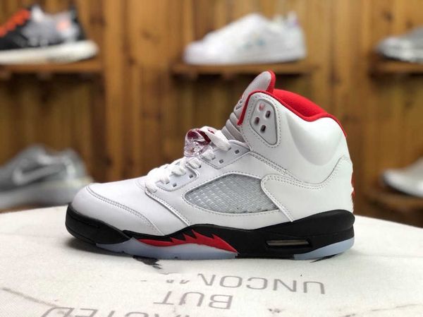 

2023 new pattern basketball shoes racing crimson jumpman 5 5s casual shoes basketball men's sports shoes bull oreo mandarin duck white
