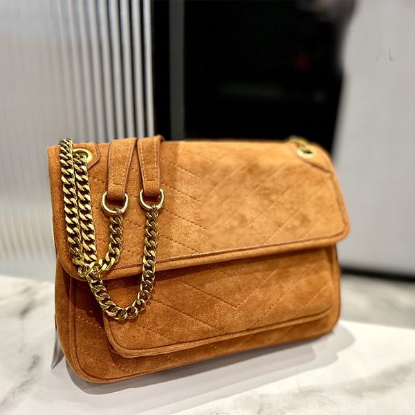 

fashion shoulder bag designer messenger bags gold chain cross body tote classic flip handbags women totes shopping handbag ladies envelope l