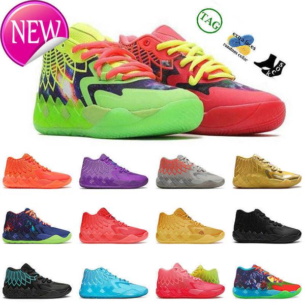 

ogfashion lamelo ball mb.01 basketball shoes 2022 with extra lace rock ridge red rick and morty buzz city white silver lo ufo womens mens