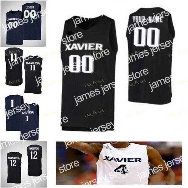

college basketball wears nik1 ncaa college xavier musketeers basketball jersey 30 david west 32 ryan welage zach antle 33 brian grant custom, Black