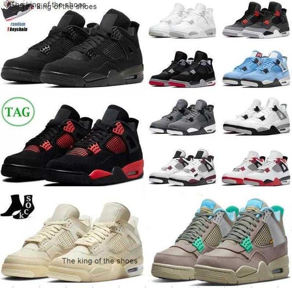 

2022 men women basketball shoes jumpman 4 4s sneaker military black cat fire red thunder sail white oreo pure money dark mocha university