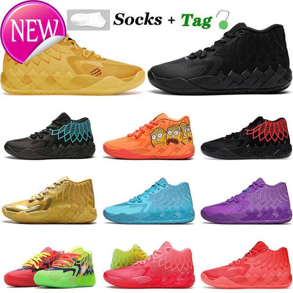 

oglamelo ball mb.01 basketball shoes 2022 5a-mens queen city rock ridge red galaxy white silver rick and morty pumps sneakers