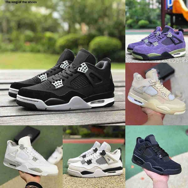 

2023 jumpman red thunder 4 4s basketball shoes university blue mens military black canvas cement cat cream sail white oreo infrared canyon