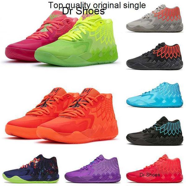 

basketball shoes melo sneakers sports trainers red green galaxy purple sky blue grey black blast 2022 mens lamelo ball mb 01 rick and morty