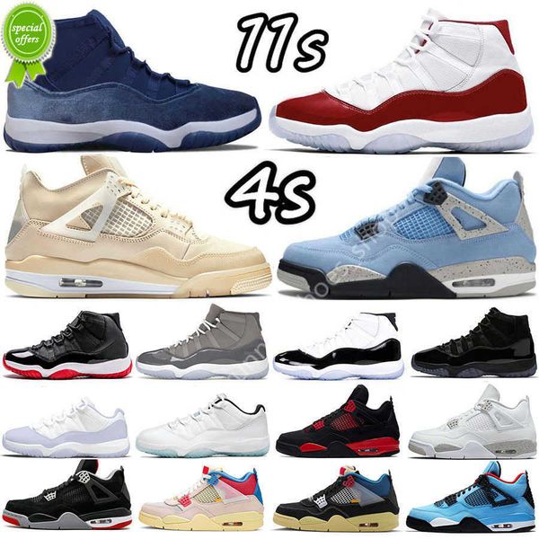 

puff og 4 4s sail mens basketball shoes sneakers 11 11s midnight navy space jam cherry cool grey concord gamma university blue fire red oreo, Black