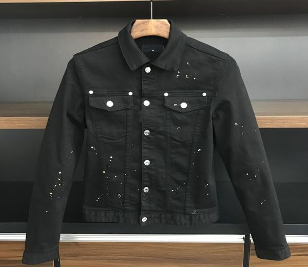 

europeanamerican style famous brand men039s shirt men denim jacket directstitching motorcycle jacke x6068291, Black;brown