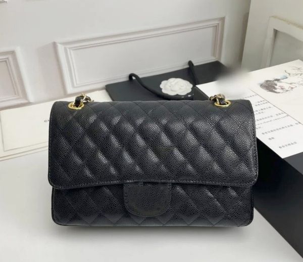 

luxuries designer women caviar shoulder bags tote classic plaid gold silver chain messenger bagg cross body banquet shopping wedding leisure