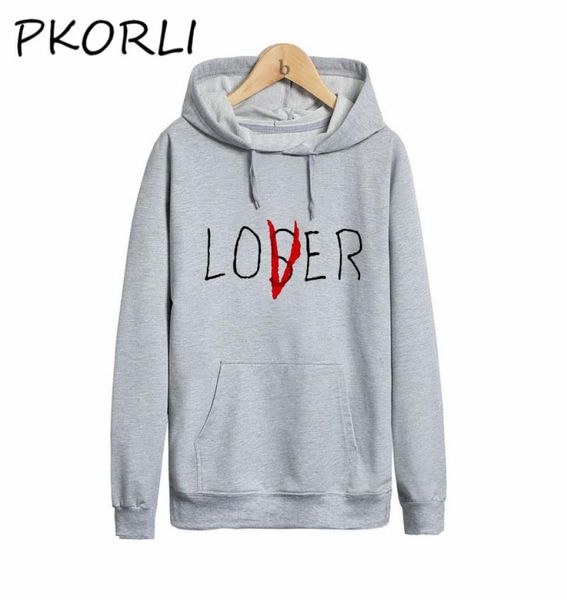 

wholepkorli pennywise it loser sweatshirt men women the losers club hoodie casual loser club sweatshirts lover hood9081734, Black