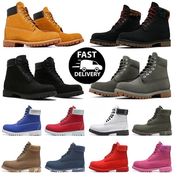 

designer tbl boots mens women luxury boot leather shoes ankle martin shoe for cowboy yellow red camo black pink blue snow outdoor trainers s