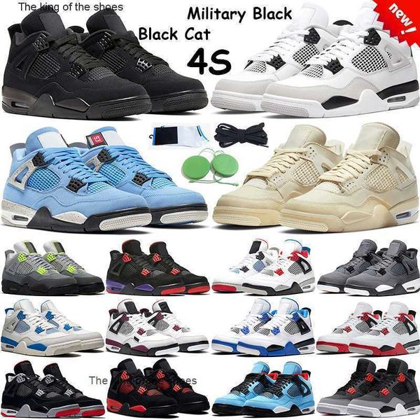 

4 retro university blue military black 2022 basketball shoes men women sail 4s infrared black cat fire red royalty neon dark mocha outdoor