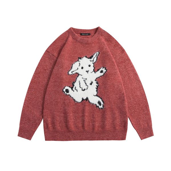 

men vintage knitted sweater sweaters streetwear plus size warm pullover unisex