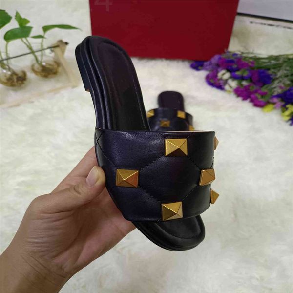 

flip letter valentinolies slope summer flat fashion flops women slippers heel luxury casual design sandals men 03-016, Black