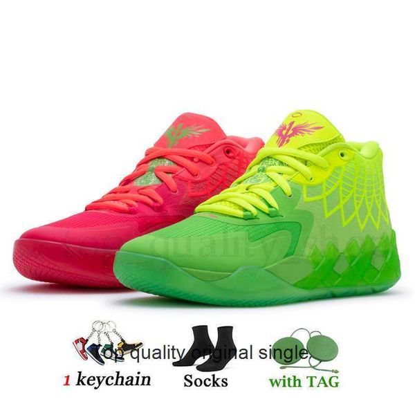 

basketball shoes men sneakers sport trainers red blast rick morty galaxy queen city outdoor lamelo ball mb.01 designer mens lameloball 1of1