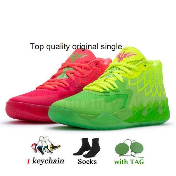 

basketball shoes men sneakers sport trainers red blast rick morty galaxy queen city outdoor lamelo ball mb.01 designer mens lameloball 1of1