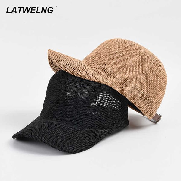 

beanie/skull caps 2022 spring/summer breathable baseball cap outdoor paper sun hats solid color adjustable shade beach hats wholesale t22120, Blue;gray