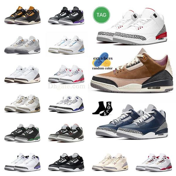 

3s jumpman retos basketball shoes og sb x slim shady georegtown archaeo brown katrina fire red black gold cool grey midnight navy dark iris