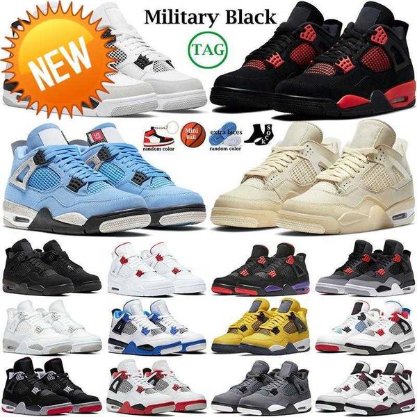 

og 2023 university blue black cat 4 4s mens basketball shoes fire red sail white oreo pure money rebellionaire hyper royal 1 1s high og dark
