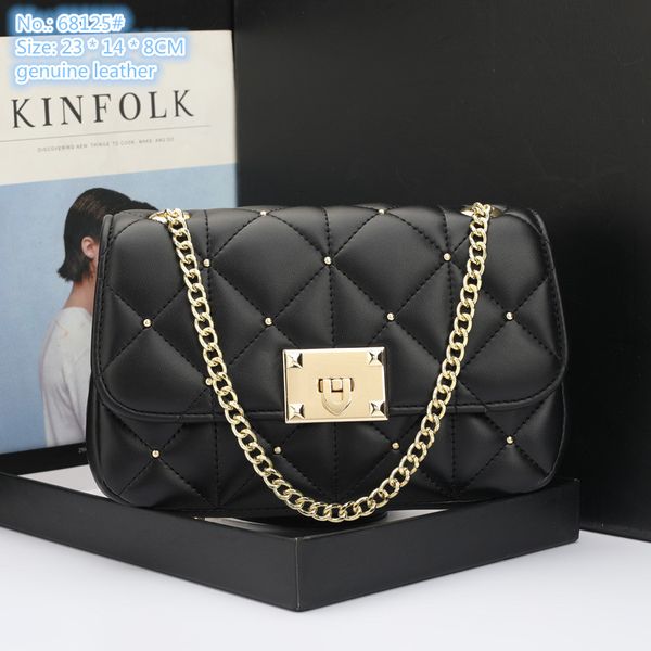 

wholesale ladies shoulder bag street personality rivet handbags sweet little fresh sewing fashion mobile phone coin purse elegant joker blac