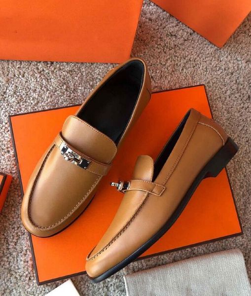 

luxury designer shoes kelly mens destin loafers genuine leather gommino slip on walk wedding business drive dress classics shoes box size 38, Black