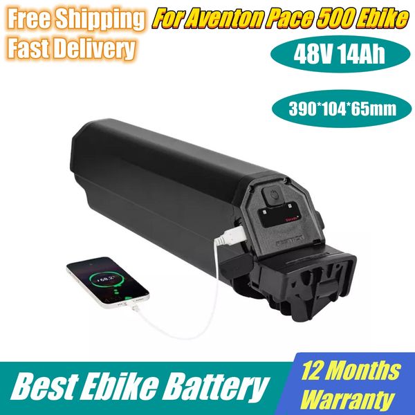 

aventon pace 500 ebike replacement battery pack 48v 12ah 14ah reention dorado side release electric bike batteries