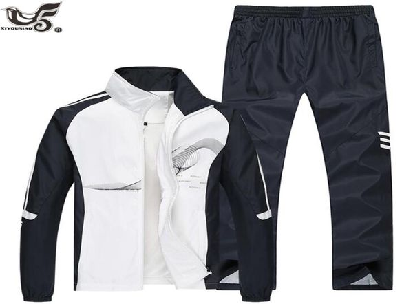 

tracksuit men two piece clothing sets casual jacketpants outwear sportsuit spring autumn sportswear sweatsuits man2781702, Gray