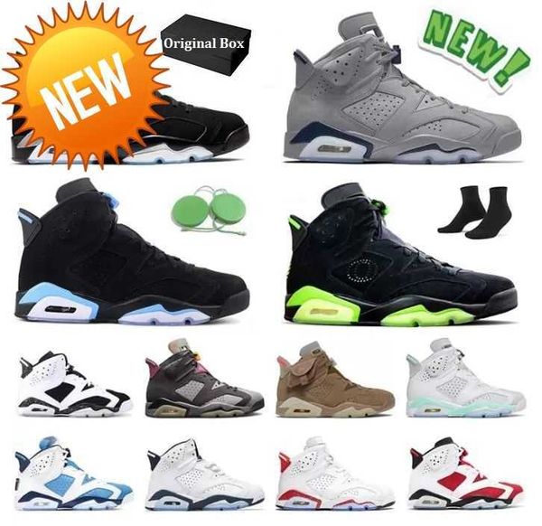 

og 2023 with box 6 6s basketball shoes men women university blue red oreo midnight navy georgetown black cat iron grey mens womens outdoor s