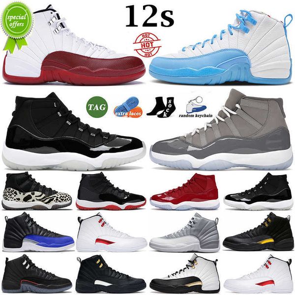 

2023 og basketball shoes mens jumpman 11s cool grey bred concord 11 12s 12 playoffs royalty utility gold 13s court purple men women sneakers, Black