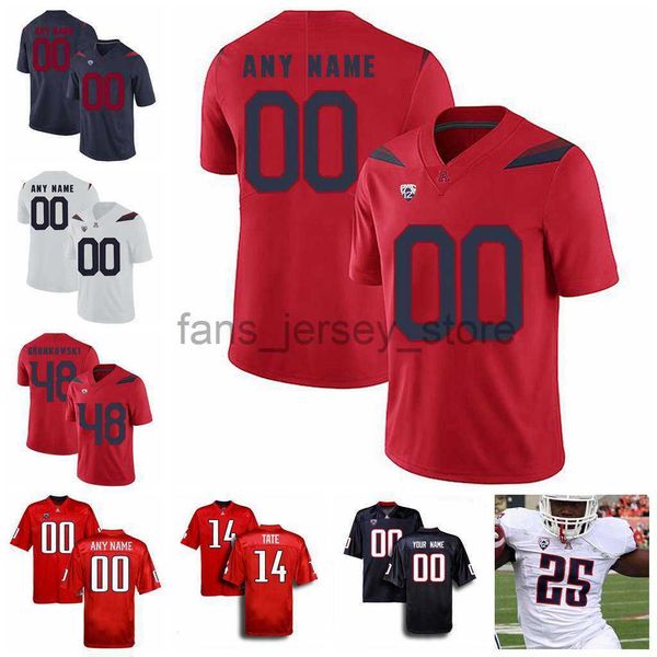 

ncaa arizona wildcats college football jerseys tayvian cunningham jersey thomas reid iii stanley berryhill iii grant gunnell custom stitched, Black