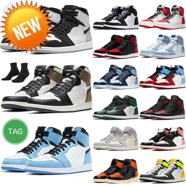 

og stage haze men women retro basketball shoes dark mocha university blue obsidian silver toe panda patent bred mens trainer sport sneakers