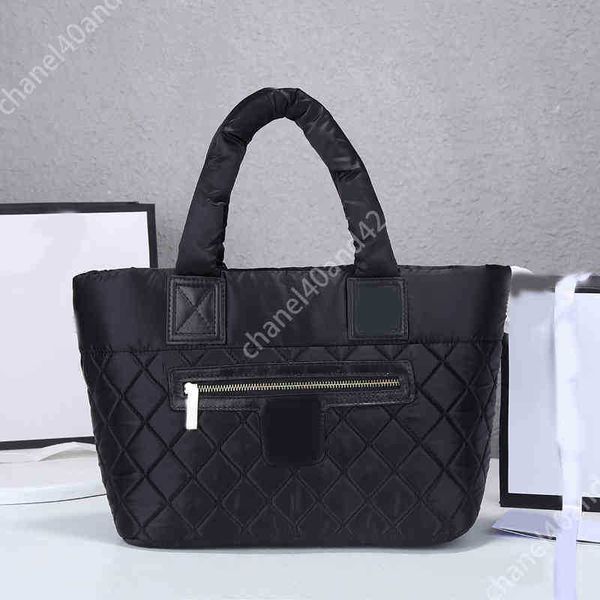 

totes luxury tote women quilted satchels designer handbags branded soft nylon square handel lapbags for work 22071866