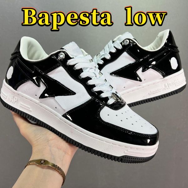 

fashion brand sk8 men women casual bapesta shoes designer bapestas low abc camo stars shoe white green beige sude red black mens womens trai
