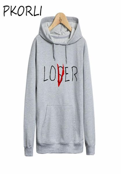 

wholepkorli pennywise it loser sweatshirt men women the losers club hoodie casual loser club sweatshirts lover hood3862633, Black
